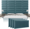 Antique Blue Velvet Headboard Panels