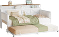 White Walnut Daybed with Trundle