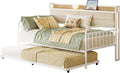 White Metal Daybed with Trundle