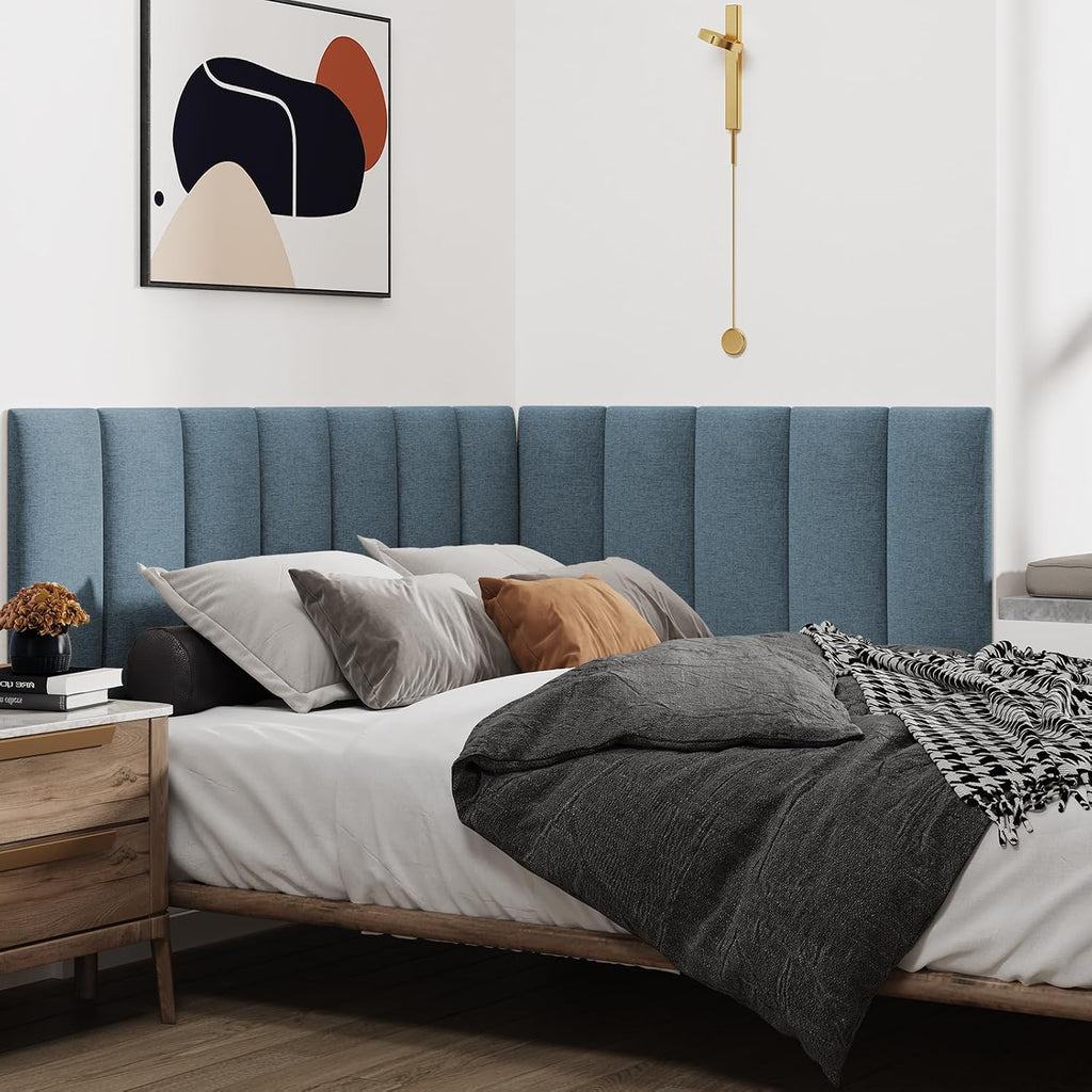 Dusty Blue King Peel Stick Headboard