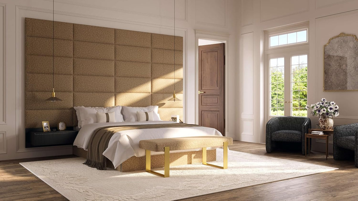 Rust Velvet Queen Headboard Panels